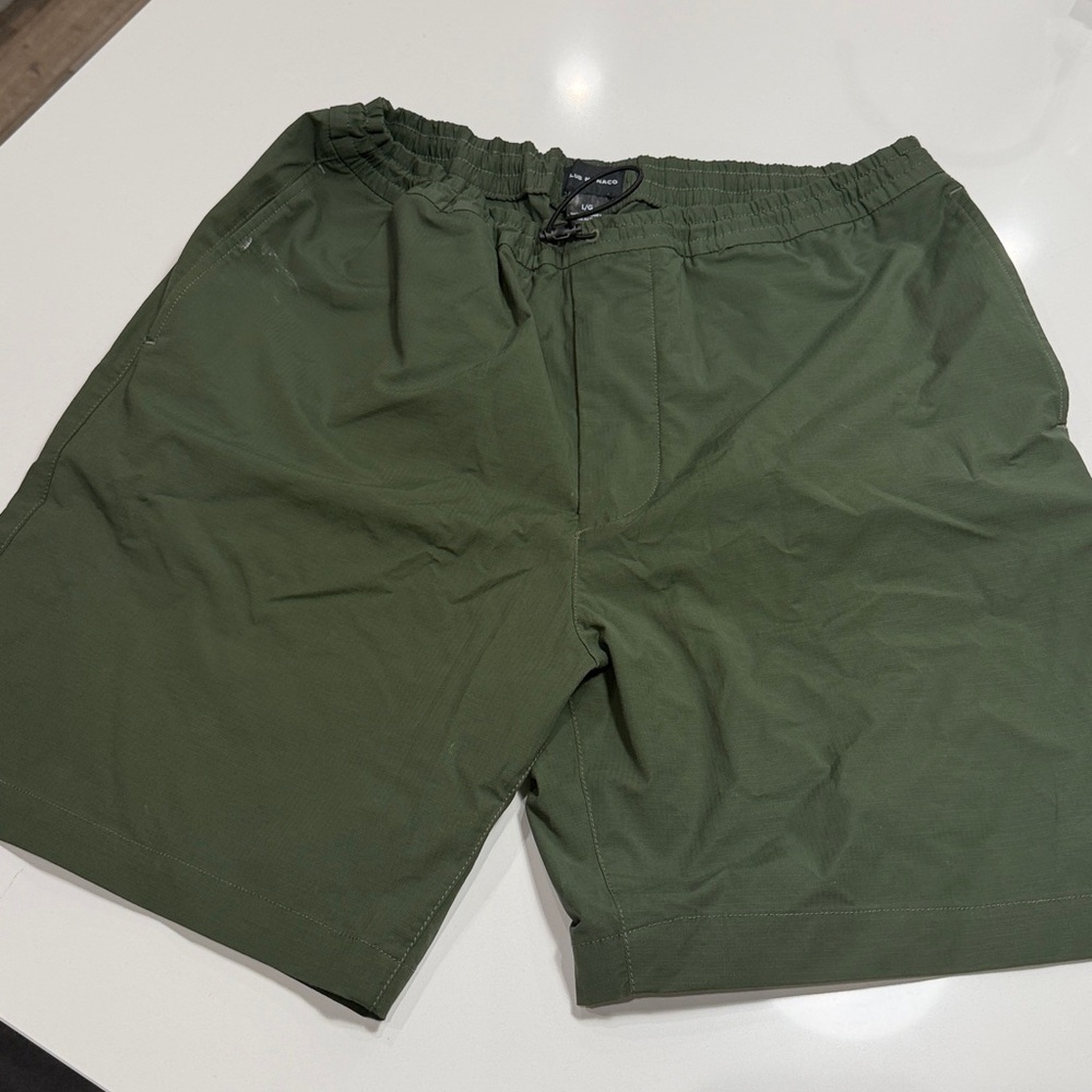 Club Monaco Olive Drawstring Shorts